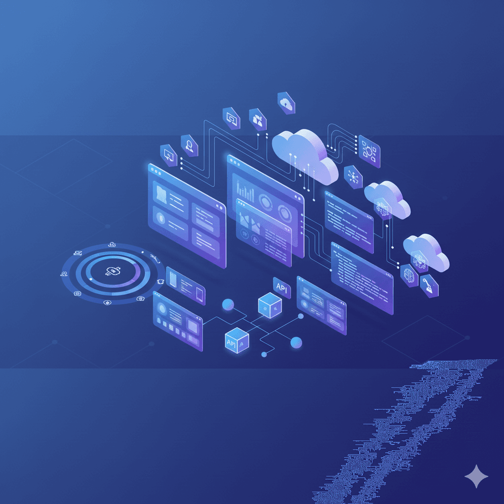 Digital product engineering service illustration